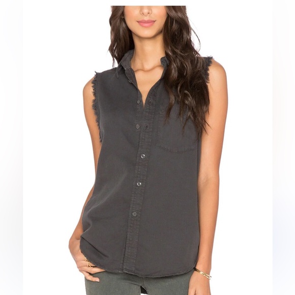 Mother the sleeveless foxy button down - Picture 3 of 8